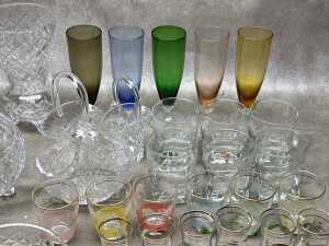 Crystal and glassware, including Bohemian and coloured glassware - 3