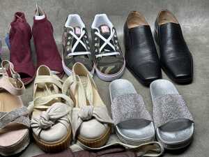 Eight pairs of ladies and men's casual and evening shoes - 4