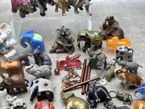 Collection of decorative elephants - 4