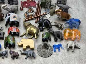 Collection of decorative elephants - 6