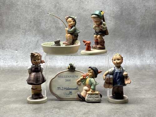 Five Goebel Hummel porcelain figures