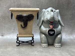 Collection of decorative elephant figures - 5