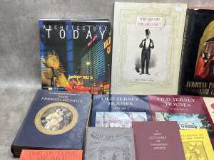Art reference books, including Architecture Today - 2
