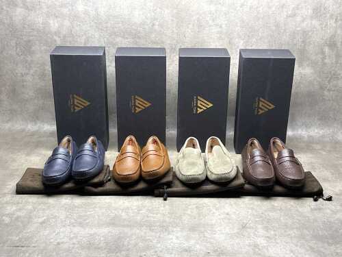 Four NEW pairs of Nappa Tori Australia leather men's shoes, size UK 8