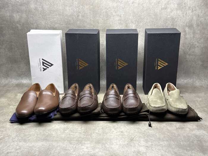 Four NEW pairs of Nappa Tori Australia leather men's shoes, size UK 11