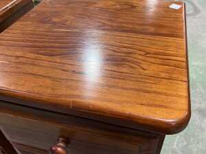 Pair of timber bedside tables - 4