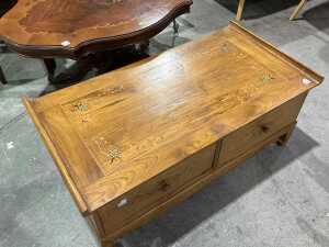 Timber inlay low cabinet - 2