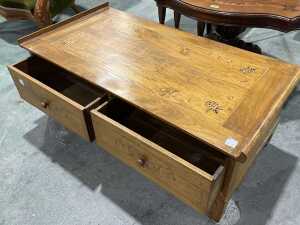 Timber inlay low cabinet - 3