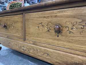 Timber inlay low cabinet - 5
