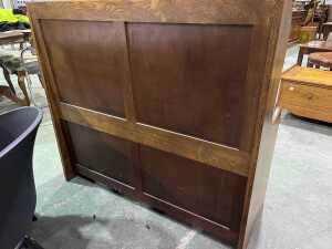 English oak settle - 4