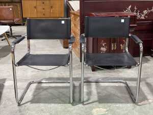 Pair of Marcel Braun B34 chairs