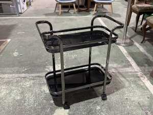 Two-tier bar cart