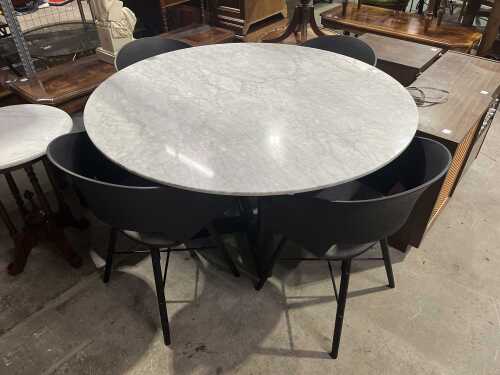 Aurora MK2 style five-piece dining suite