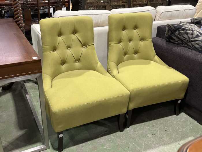 Pair of modern parlour armchairs