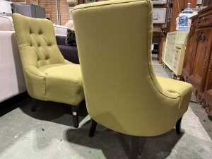 Pair of modern parlour armchairs - 4