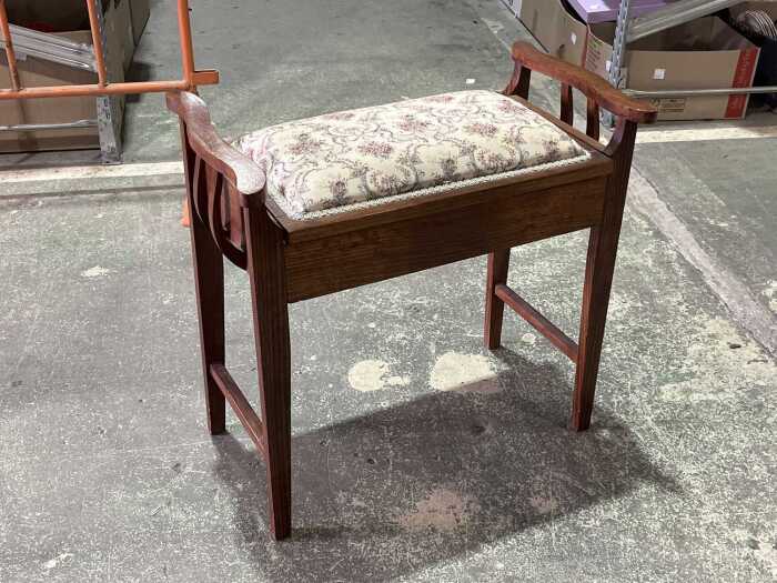 Period blackwood piano stool