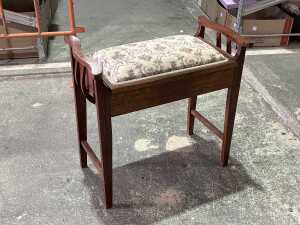 Period blackwood piano stool