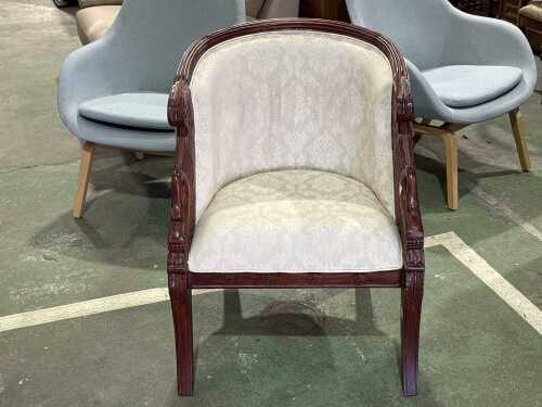 Empire-style tub chair