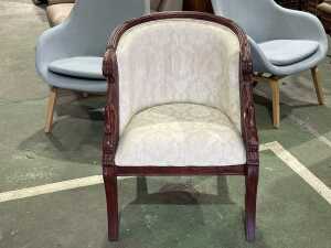 Empire-style tub chair