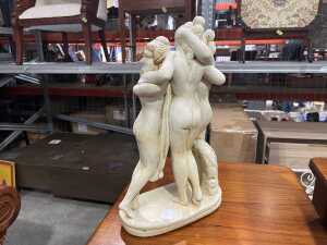 Three Graces concrete figural outdoor statue - 3