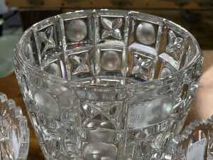 Three crystal vases - 3
