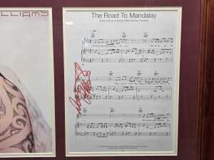 Robbie Williams framed memorabilia collage - 2