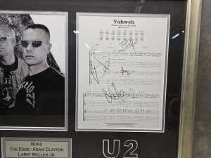 U2 framed memorabilia collage - 2