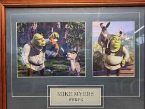Mike Myers 'Shrek' framed memorabilia collage - 3