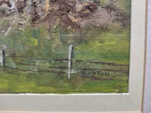 Helen Olston, Australian farmscape. Oil painting on board - 4