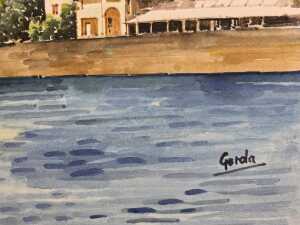 Gerda, untitled Amalfi Coast scene. Watercolour painting on paper - 3