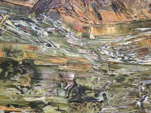 John Vincent Brock (1945-94), Rushing River, 1988. Oil painting on canvas - 3