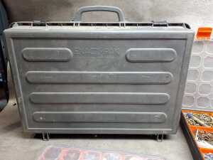Four tool organisers filled with assorted screws, wall plugs, and bolts - 3