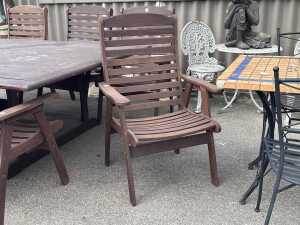 Nine-piece teak outdoor dining setting - 4