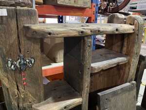 Repurposed ship-fitted solid timber shelving unit (Delivery or collection - weight requires a truck tail lift) - 2