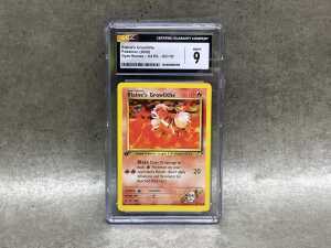 Pok&eacute;mon 2000 Gym Heroes 1st edition Blaine's Growlithe
