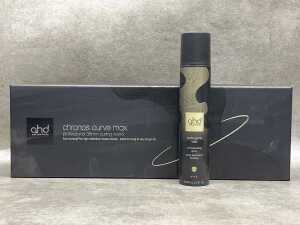 GHD Chronos Curve Max wand & Curls Gone Wild spray