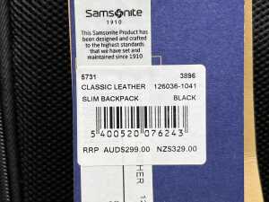 Samsonite Classic Leather Slim Backpack - 4