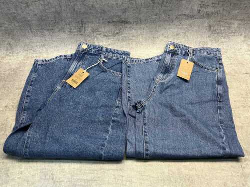Two pairs Ceres Life Maggie Tapered Barrel Jeans size 12