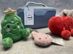 The London Train Case Co. case & plush toys - 2