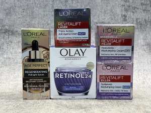 Group of Olay & L'Oreal products