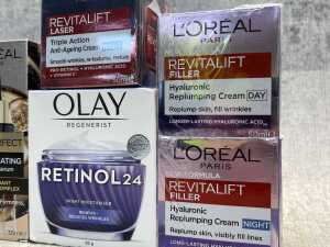 Group of Olay & L'Oreal products - 3