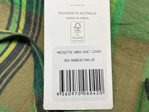 Sage X Clare Nicolette linen quilt cover - 3