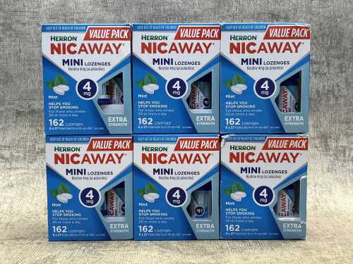 27 · Six boxes of Nicaway lozenges