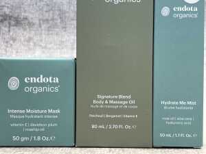 Group of Endota Organics products - 2