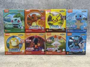 Group of Blokees Pok&eacute;mon toys