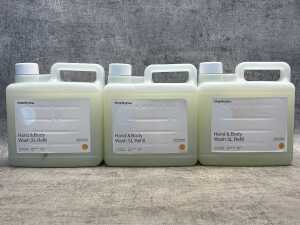 Three Thankyou hand & body wash refills 3L