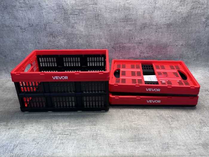 Three Vevor collapsible storage bins