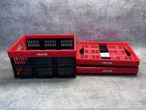 Three Vevor collapsible storage bins