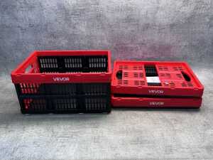 Three Vevor collapsible storage bins