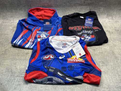64 · Three Western Bulldogs tops